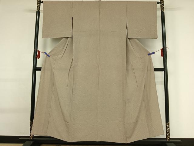 平和屋着物▽上質な小紋 単衣 花尽くし文 正絹 逸品 AABG0252jh