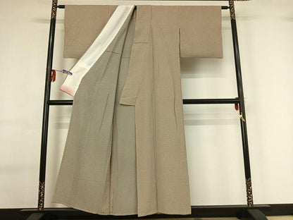 平和屋着物▽上質な小紋 単衣 花尽くし文 正絹 逸品 AABG0252jh
