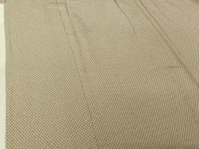 平和屋着物▽上質な小紋 単衣 花尽くし文 正絹 逸品 AABG0252jh