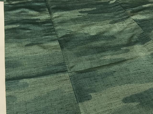 平和屋着物▽上質な紬　単衣　霞文　正絹　逸品　AABG0253jh