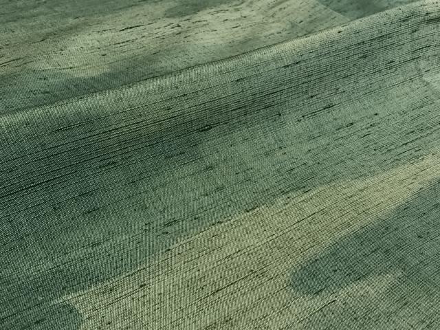 平和屋着物▽上質な紬　単衣　霞文　正絹　逸品　AABG0253jh