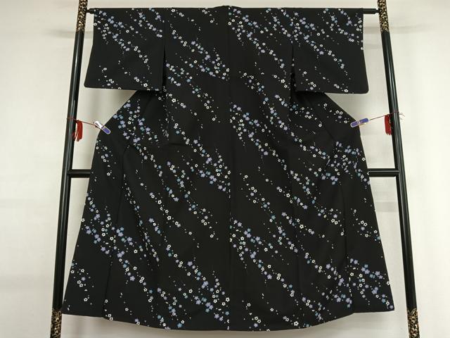 平和屋着物▽小紋 単衣 枝梅文 洗える着物 AABG0254jh