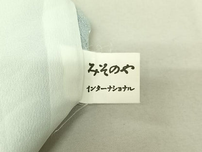 平和屋着物▽小紋　単衣　色紙花文　洗える着物　AABG0261jh