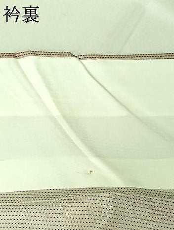 平和屋着物▽訪問着　単衣　刺子　草花文　正絹　逸品　AABG0266jh