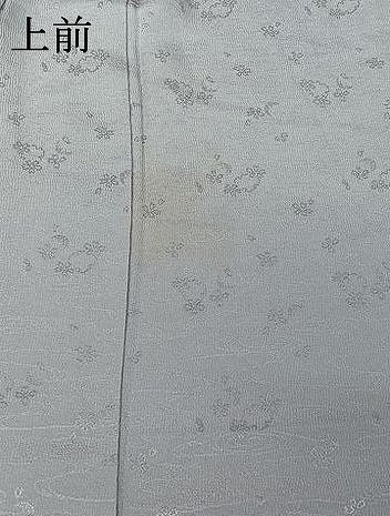 平和屋着物▽上質な色無地 単衣 雪輪花地紋 藤色 正絹 逸品 AABG0274jh