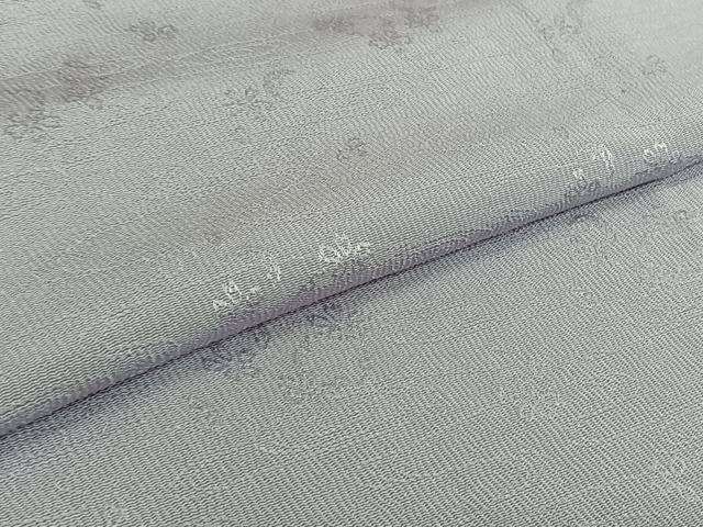 平和屋着物▽上質な色無地 単衣 雪輪花地紋 藤色 正絹 逸品 AABG0274jh