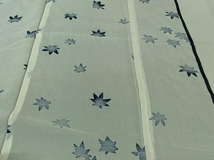 平和屋着物▽上質な小紋 無双 紗袷 紗×紗 舞葉文 三越扱い 正絹 逸品 AABG0280jh