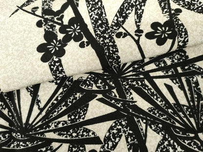 平和屋着物●伝統工芸士　水谷滉　訪問着　松竹梅文　正絹　逸品　AABG0288cs