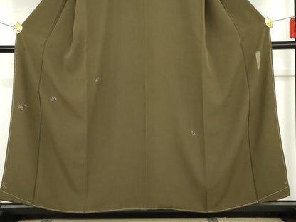 平和屋着物●世界的人形師 辻村寿三郎 ジュサブロー 訪問着 舞花文 銀彩 正絹 逸品 AABG0289cs