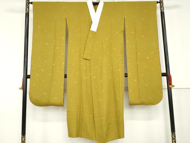 平和屋着物●振袖用長襦袢 舞花地紋 やまと金ラベル 正絹 逸品 AABG0304cs