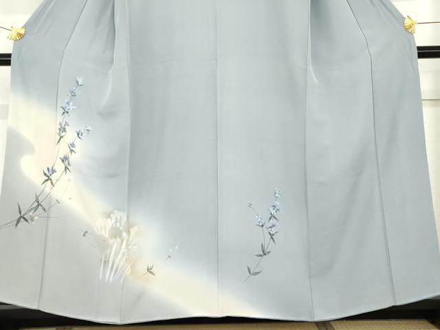 平和屋着物●訪問着　手描き　枝花文　暈し染め　金彩　正絹　逸品　AABG0316cs