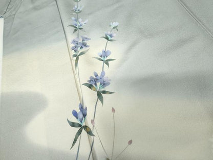 平和屋着物●訪問着　手描き　枝花文　暈し染め　金彩　正絹　逸品　AABG0316cs