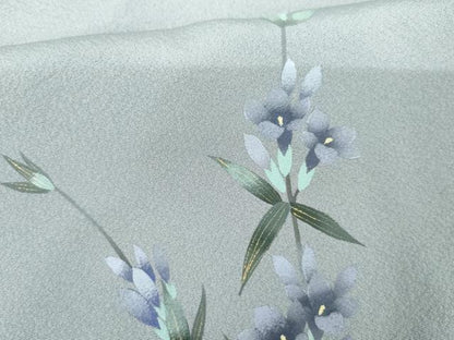 平和屋着物●訪問着　手描き　枝花文　暈し染め　金彩　正絹　逸品　AABG0316cs