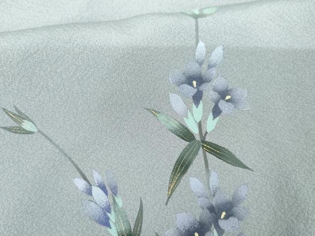 平和屋着物●訪問着　手描き　枝花文　暈し染め　金彩　正絹　逸品　AABG0316cs