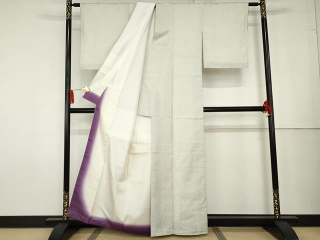 平和屋着物●本場大島紬　アンサンブル　白大島　亀甲絣　正絹　逸品　AABG0319cs
