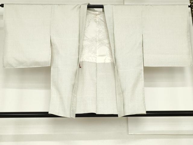 平和屋着物●本場大島紬　アンサンブル　白大島　亀甲絣　正絹　逸品　AABG0319cs