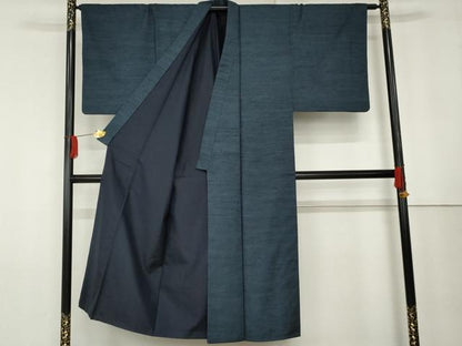 平和屋着物●男性　紬　アンサンブル　霞文　正絹　逸品　AABG0323cs