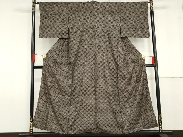 平和屋着物●本場大島紬　龍郷絣　正絹　逸品　AABG0327cs