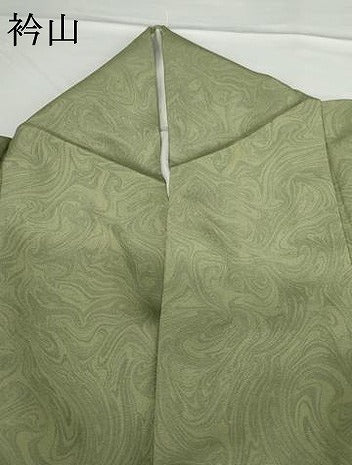 平和屋着物●上質な小紋　墨流し文様　正絹　逸品　AABG0337cs