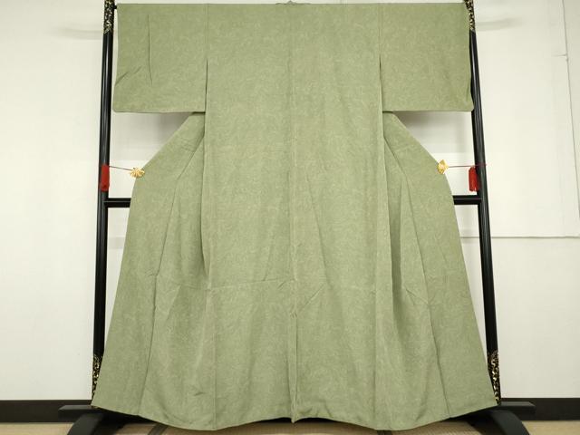 平和屋着物●上質な小紋　墨流し文様　正絹　逸品　AABG0337cs