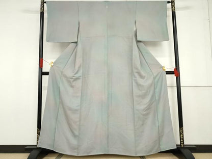平和屋着物●上質な小紋　霞文　暈し染め　正絹　逸品　AABG0339cs