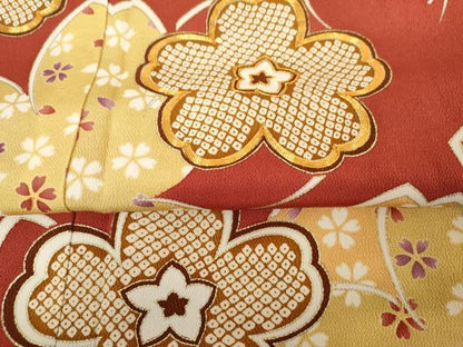平和屋着物●豪華振袖・長襦袢(袷)セット 友禅 駒刺繍 舞花文 金彩 正絹 逸品 AABG0341cs