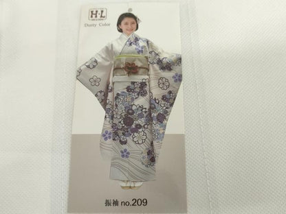 平和屋着物●H・L（アッシュエル） HENRI-LUC CHAPUIS 振袖 立波花文 洗える着物 未使用 AABG0345cs