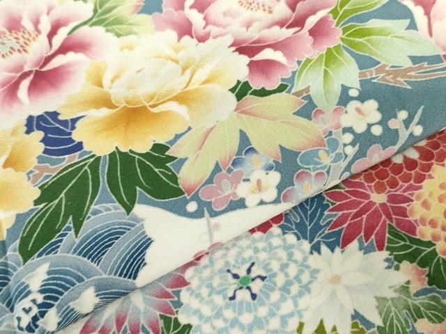 平和屋着物●本加賀友禅作家　久恒俊治　色留袖　松竹梅花文　正絹　逸品　AABG0359cs
