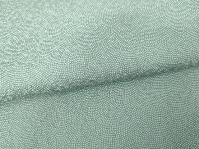 平和屋着物●伝統工芸師　服部光擴　江戸小紋　鮫小紋柄　正絹　逸品　AABG0361cs