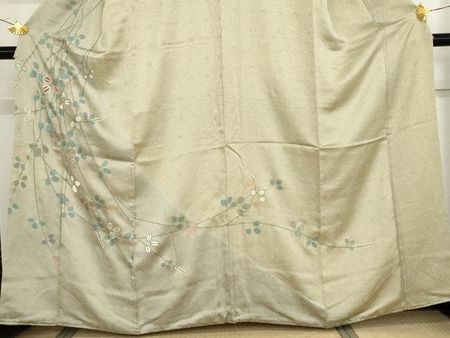 平和屋着物●訪問着 萩 正絹 逸品 AABG0378cs