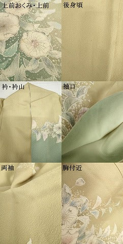 平和屋着物●訪問着　辻が花　暈し染め　正絹　逸品　AABG0380cs