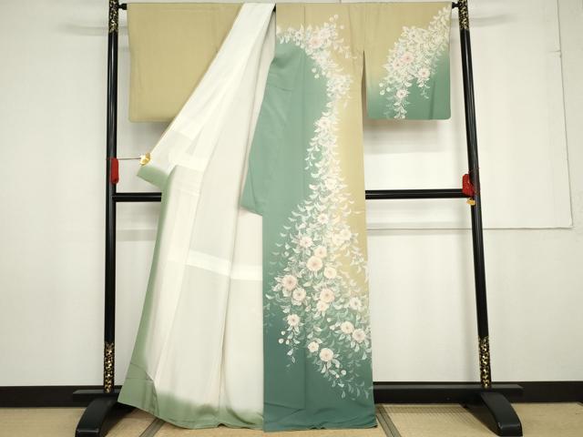 平和屋着物●訪問着　辻が花　暈し染め　正絹　逸品　AABG0380cs