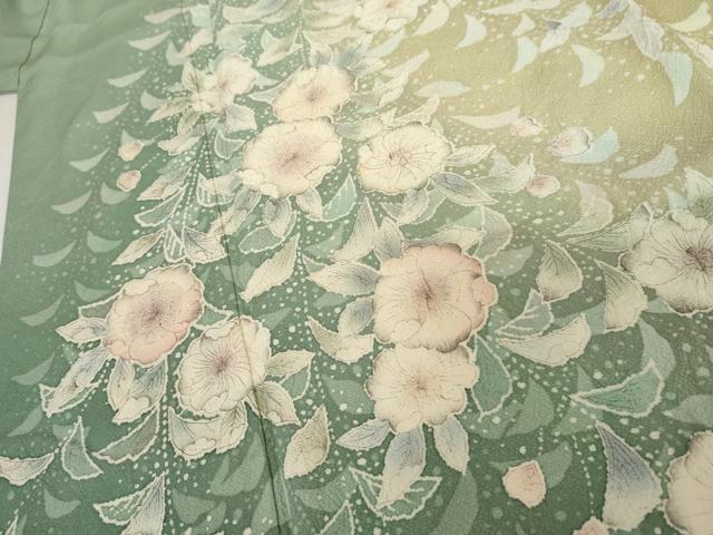 平和屋着物●訪問着　辻が花　暈し染め　正絹　逸品　AABG0380cs