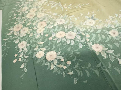 平和屋着物●訪問着　辻が花　暈し染め　正絹　逸品　AABG0380cs