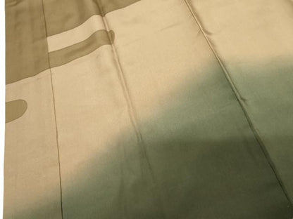 平和屋着物●長襦袢　袷　エ霞文　暈し染め　正絹　逸品　未使用　AABG0384cs
