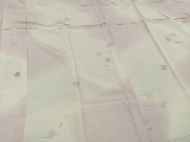 平和屋着物●長襦袢　無双仕立て　桜芝文　暈し染め　正絹　逸品　AABG0401ph