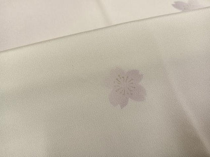 平和屋着物●長襦袢　無双仕立て　桜芝文　暈し染め　正絹　逸品　AABG0401ph