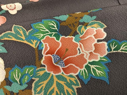 平和屋着物●豪華振袖 几帳花文 金銀彩 正絹 逸品 AABG0403ph