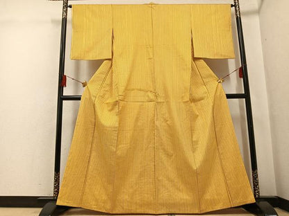 平和屋着物●本場大島紬　染大島　総絞り　間道　正絹　逸品　AABG0405ph