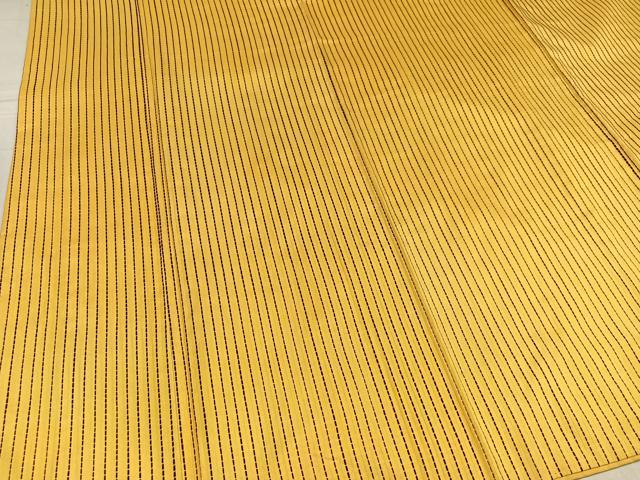 平和屋着物●本場大島紬　染大島　総絞り　間道　正絹　逸品　AABG0405ph