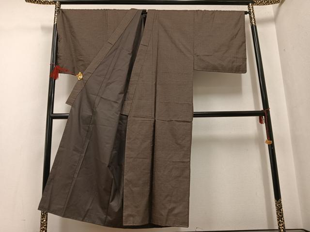 平和屋着物●男性　本場大島紬　アンサンブル　100亀甲　総詰め　正絹　逸品　未使用　AABG0406ph