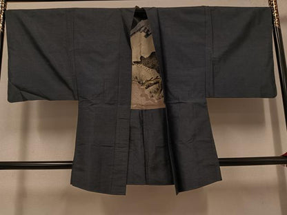 平和屋着物●男性 本場大島紬 アンサンブル 亀甲絣 正絹 逸品 AABG0407ph