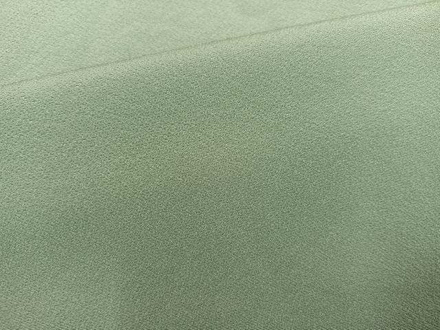 平和屋着物●上質な色無地　山葵色　正絹　逸品　未使用　AABG0411ph