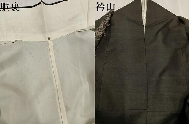 平和屋着物●本場大島紬　地空き　カタス9マルキ　草花間道　正絹　逸品　AABG0420ph