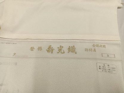 平和屋着物●豪華色留袖　寿光織　金閣庭図　金銀糸　仮絵羽　正絹　逸品　未使用　AABG0427ph