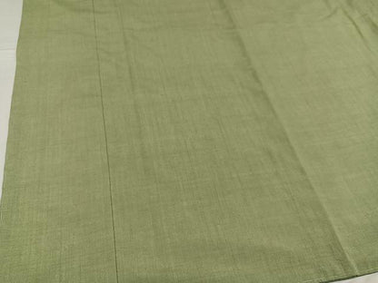 平和屋着物●本場結城紬 重要無形文化財 色無地 柳茶色 正絹 逸品 AABG0429ph