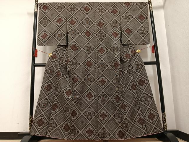 平和屋着物●本場大島紬 龍郷絣 正絹 逸品 未使用 AABG0443ph