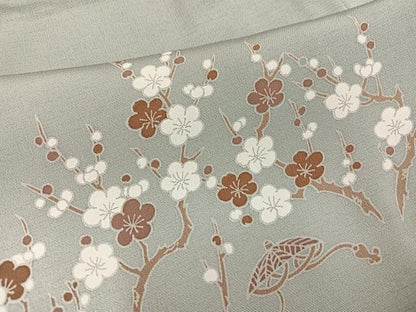 平和屋着物●訪問着 友禅 松竹梅風景文 暈し染め 正絹 逸品 AABG0444ph