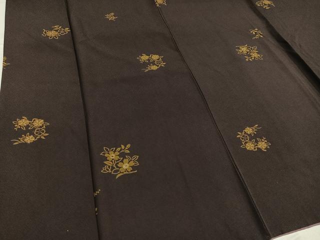 平和屋着物●上質な小紋　草花文　鈴乃屋扱い正絹　逸品　AABG0450ph
