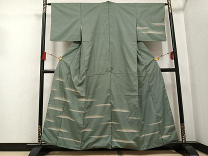 平和屋着物●本場大島紬 訪問着 カタス7マルキ 霞文 正絹 逸品 AABG0451ph